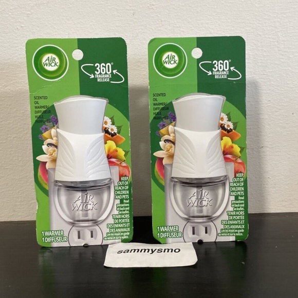 FREE!!  Air Wick plug in Scented Oil Warmer, White, 1 Count, x2 - Picture 1 of 2